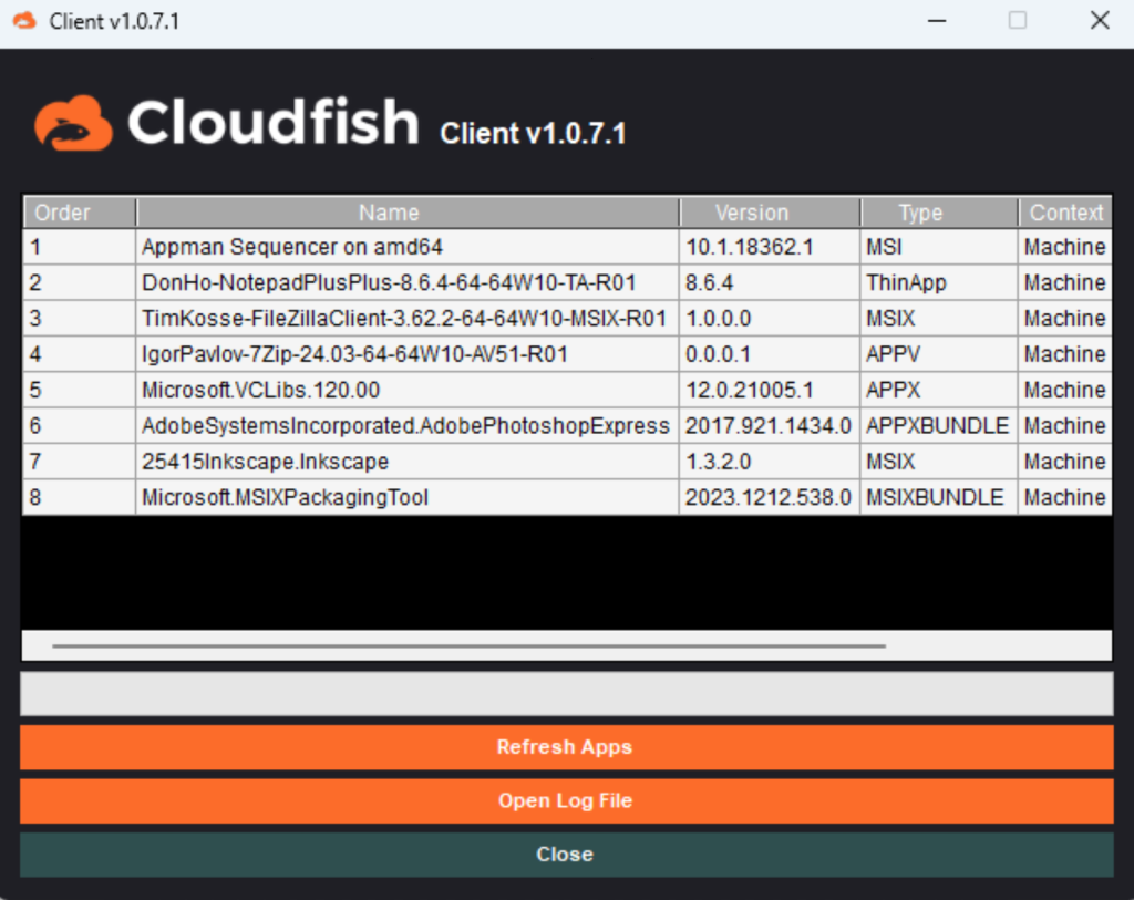 Cloudfish Client